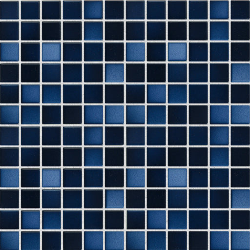 Modwalls Mediterranean Mosaic Porcelain Tile | Santorini Blend Gloss | Blue | Colorful Modern & Midcentury tile for bathrooms, kitchens, backsplashes, showers, floors, pools & outdoors.