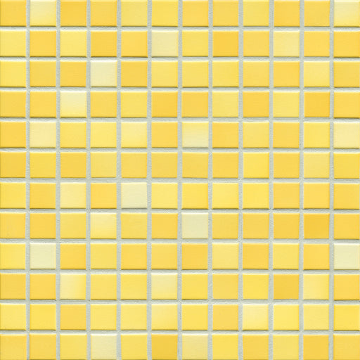 Modwalls Mediterranean Mosaic Porcelain Tile | Tangier Blend Matte | Yellow | Colorful Modern & Midcentury tile for bathrooms, kitchens, backsplashes, showers, floors, pools & outdoors.