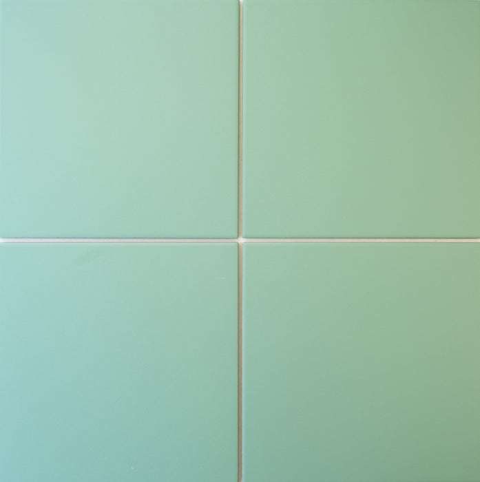 Modwalls ColorBlock 8 Porcelain Tile | Tidepool | Green | Colorful Modern & Midcentury tile for bathrooms, kitchens, backsplashes, showers, floors, pools & outdoors.