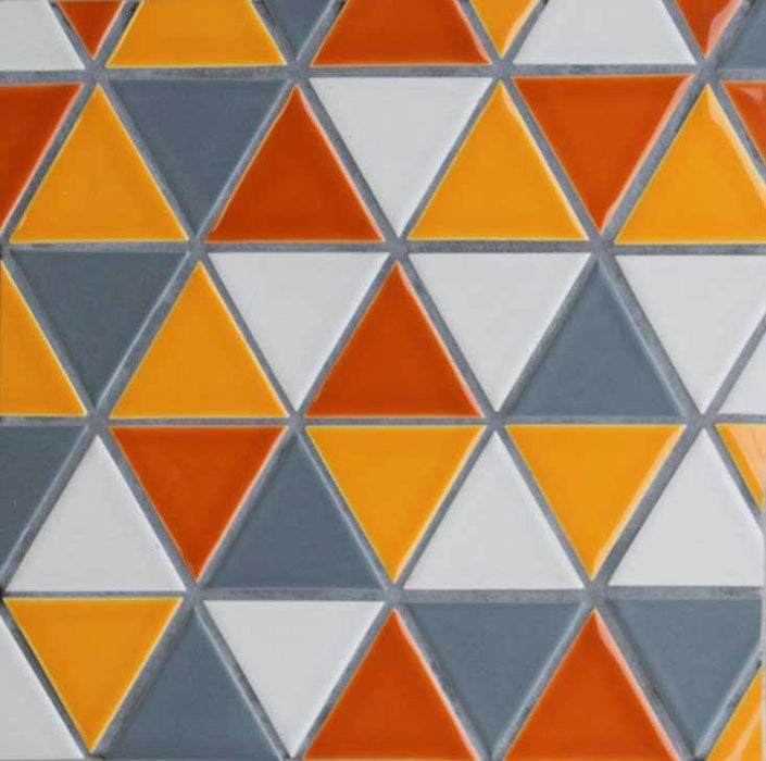 Clayhaus Ceramic Mosaic Triangle Tile | 105+ Colors