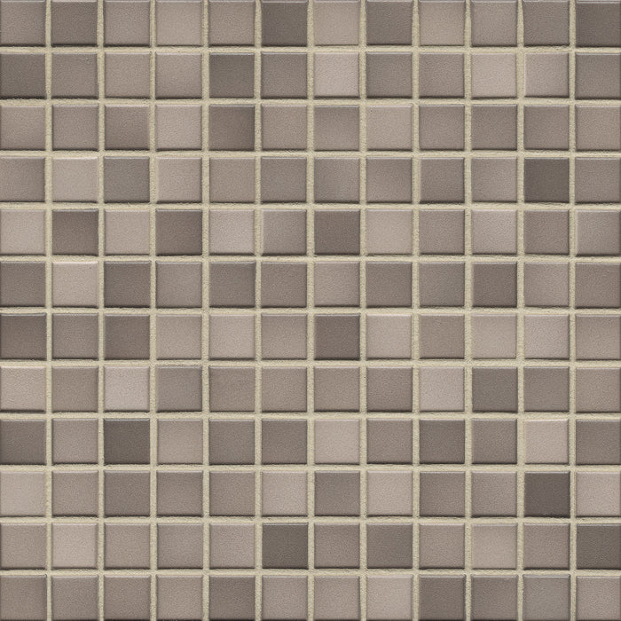 Modwalls Mediterranean Mosaic Porcelain Tile | Tripoli Blend Matte | Brown | Colorful Modern & Midcentury tile for bathrooms, kitchens, backsplashes, showers, floors, pools & outdoors.