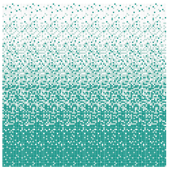 Modwalls Brio Glass Mosaic Gradient Tile | Tropical Gradient | Colorful Modern & Midcentury glass tile for kitchens, bathrooms, backsplashes, showers, pools & outdoors.