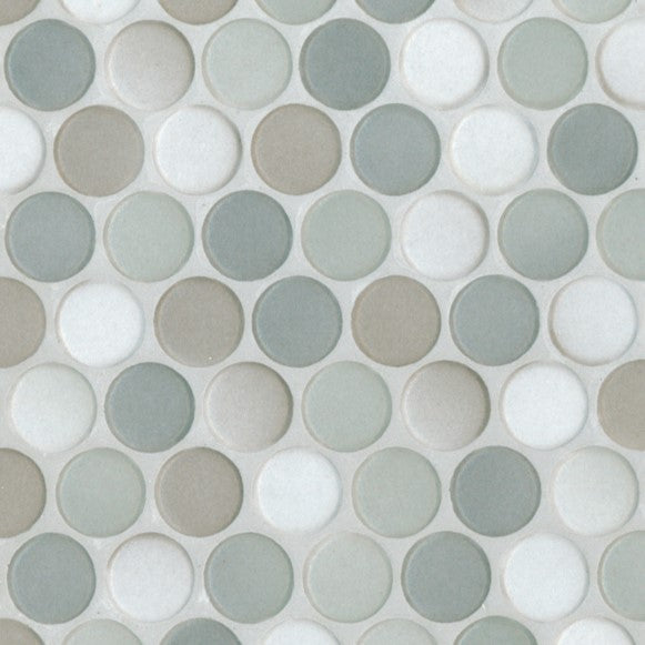Sample of PopDotz Porcelain Tile | Truffle Blend 1" Matte
