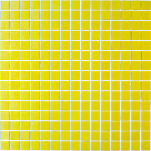 Modwalls Brio Glass Mosaic Tile | Tulip | Yellow | Colorful Modern & Midcentury glass tile for kitchens, bathrooms, backsplashes, showers, pools & outdoors.