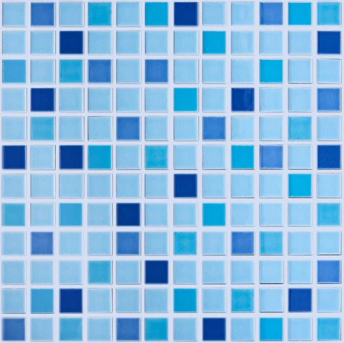 Vita Mosaic Porcelain Tile | Blue Dream Blend | Gloss
