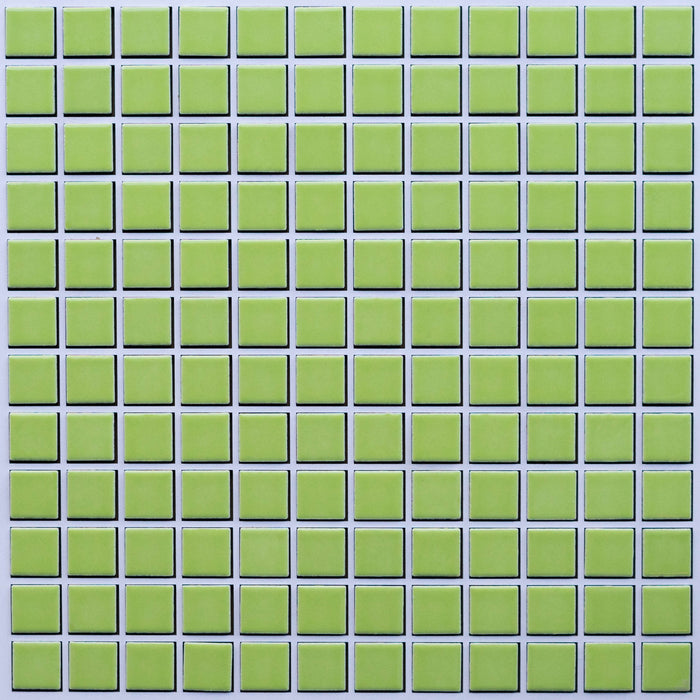 Vita Mosaic Porcelain Tile | Lime | Gloss
