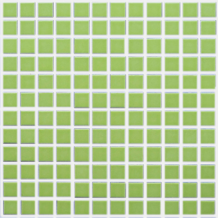 Vita Mosaic Porcelain Tile | Lime | Gloss
