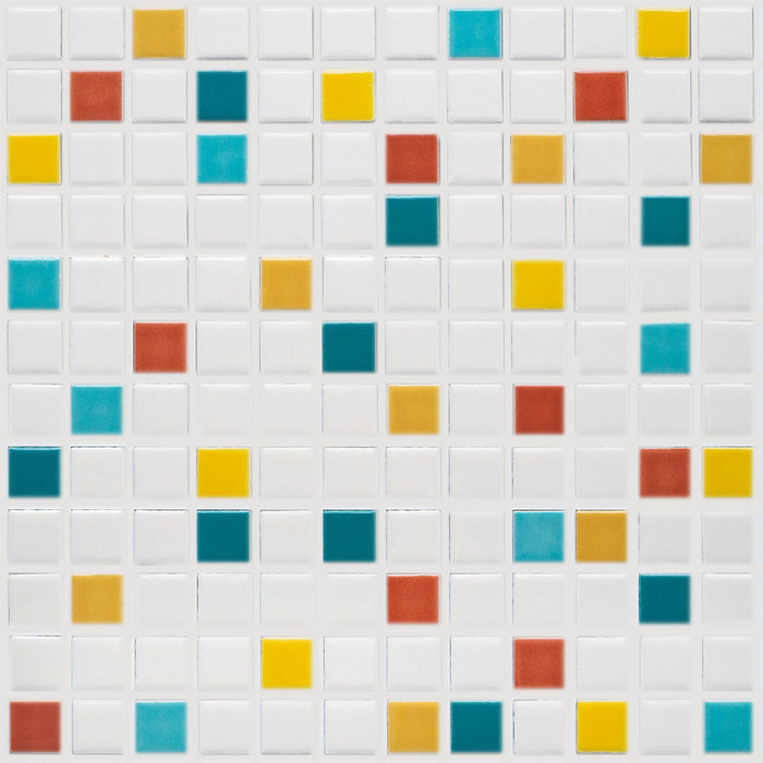 Vita Mosaic Porcelain Tile | MCM Blend | Gloss