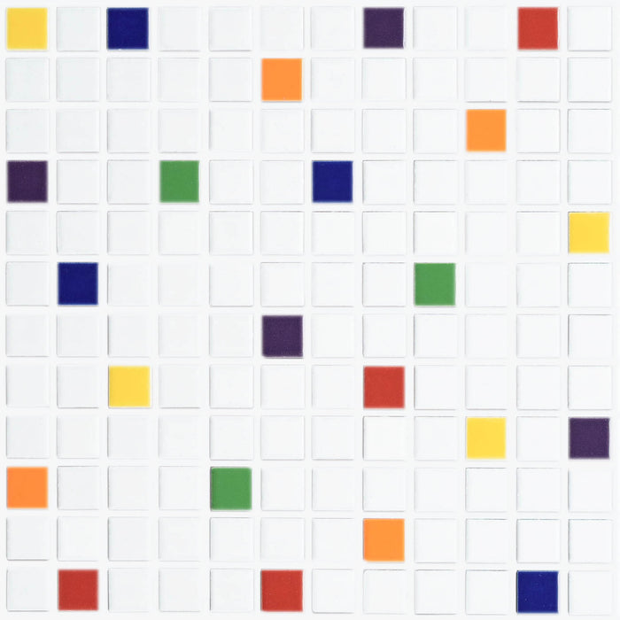 Vita Mosaic Porcelain Tile | Primary Blend | Matte