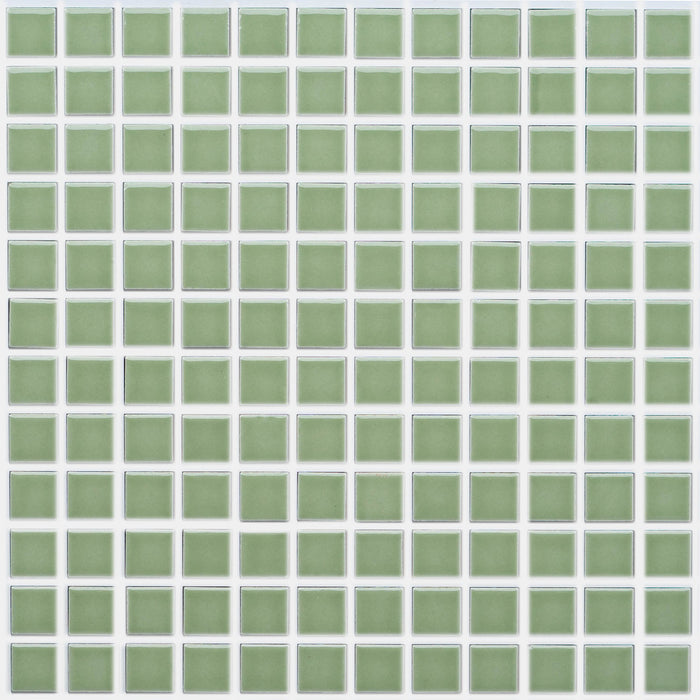 Vita Mosaic Porcelain Tile | Sage | Gloss