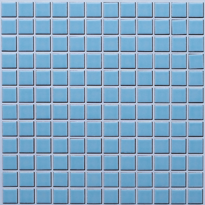 Vita Mosaic Porcelain Tile | Soft Blue | Gloss