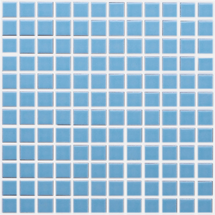 Vita Mosaic Porcelain Tile | Soft Blue | Gloss