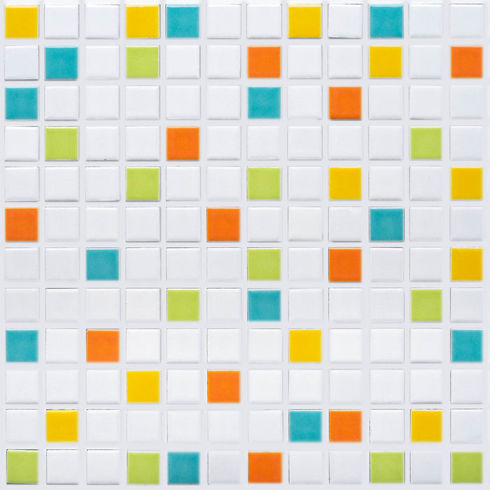 Vita Mosaic Porcelain Tile | Springtime Blend | Gloss