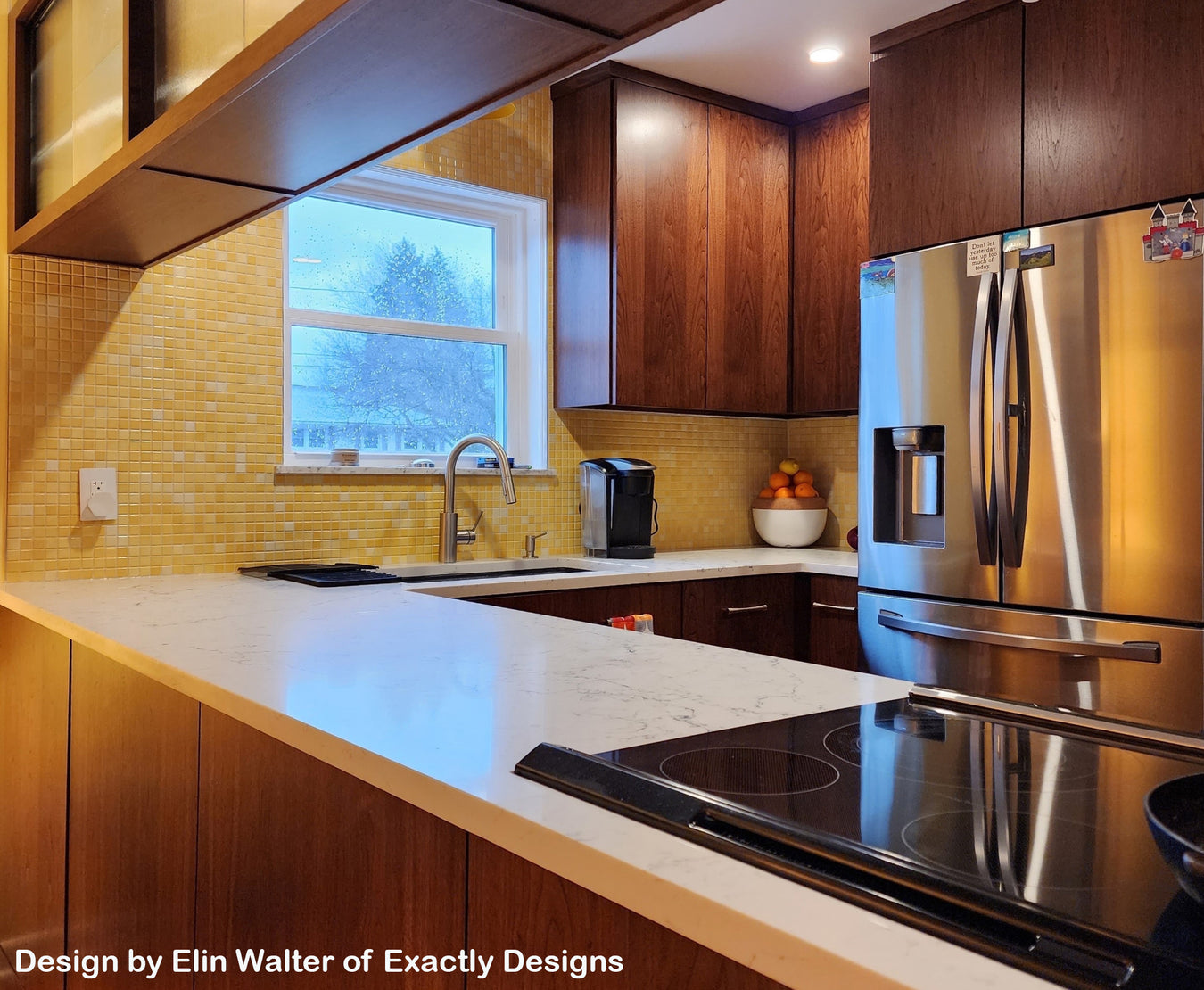 Modwalls Mediterranean Porcelain Mosaic Tile | Tangier Yellow | Colorful Modern & Midcentury tile for bathrooms, kitchens, backsplashes, showers, floors, pools & outdoors.