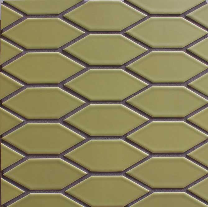 Modwalls Clayhaus Ceramic Mosaic Crystal Hex Pattern A Tile | 103 Colors | Modern tile for backsplashes, kitchens, bathrooms and showers