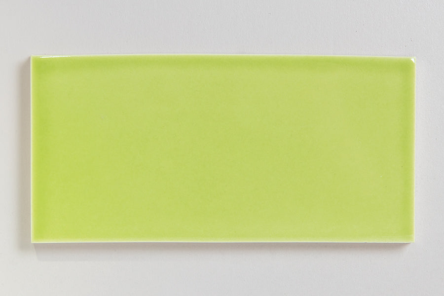 Modwalls Fresco Handmade Ceramic Tile | 3x6 green | Modern tile for backsplashes, kitchens, bathrooms, showers & feature areas.