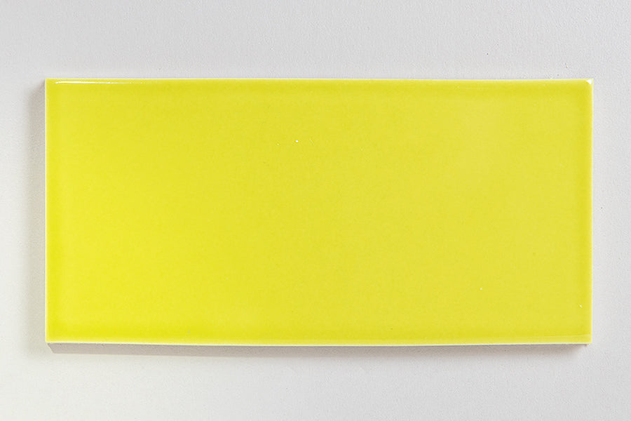 Modwalls Fresco Handmade Ceramic Tile | 3x6 chartreuse | Modern tile for backsplashes, kitchens, bathrooms, showers & feature areas.