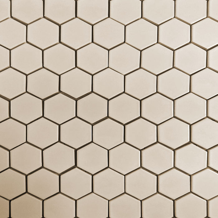 Modwalls Clayhaus Ceramic Mosaic 2 1/2" Hexagon Tile | 103 Colors | Modern tile for backsplashes, kitchens, bathrooms and showers