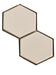 Sample of Clayhaus Mosaic Hexagon 2 1/2" Ceramic Tile