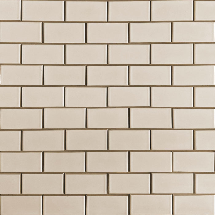 Modwalls Clayhaus Ceramic Mosaic 2x4 Offset Tile | 103 Colors | Modern tile for backsplashes, kitchens, bathrooms and showers
