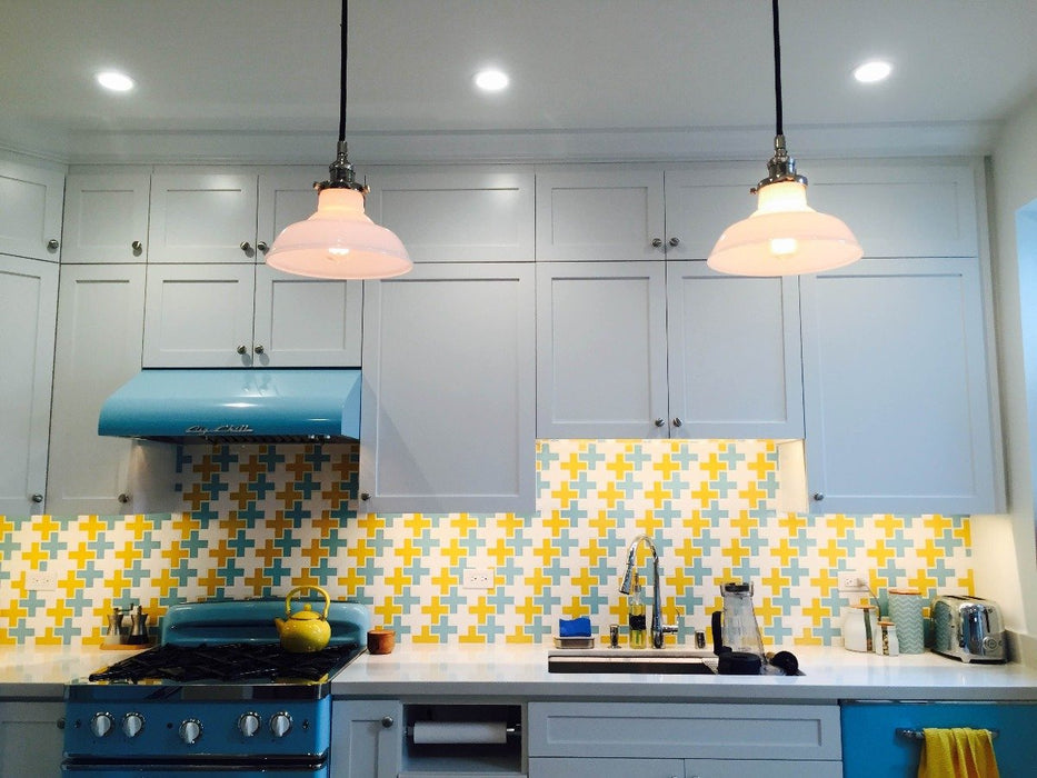 Modwalls Kiln Ceramic X-Tile Tile | 103 Colors | Modern tile for backsplashes, kitchens, bathrooms and showers