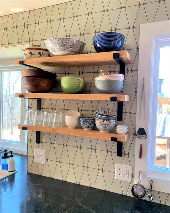 Modwalls Kiln Handmade Ceramic Tile | Wedge | Colorful Modern tile for backsplashes, kitchens, bathrooms, showers & feature areas.