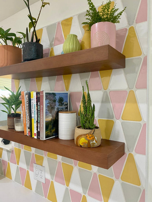 Modwalls Kiln Handmade Ceramic Tile | Minnow | Colorful Modern tile for backsplashes, kitchens, bathrooms, showers & feature areas.
