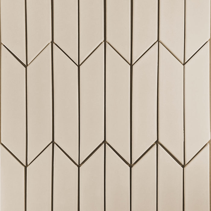 Modwalls Kiln Ceramic Chevron Tile | 103 Colors | Modern tile for backsplashes, kitchens, bathrooms and showers