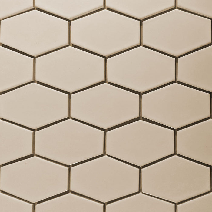 Modwalls Kiln Ceramic Stretch Hex Tile | 103 Colors | Modern tile for backsplashes, kitchens, bathrooms and showers