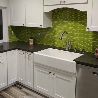 Modwalls Kiln Handmade Ceramic Tile | Minnow | Colorful Modern tile for backsplashes, kitchens, bathrooms, showers & feature areas.