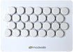 Sample Moddotz Porcelain Penny Round Tile | Marshmallow - Modwalls