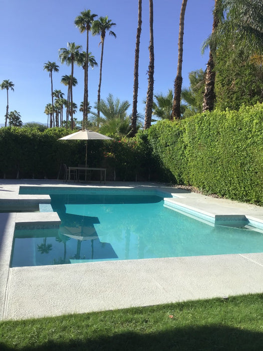 Modwalls Mediterranean Mosaic Porcelain Tile | Palermo Blend Gloss | Blue | Pictured installed in a pool | Colorful Modern & Midcentury tile for bathrooms, kitchens, backsplashes, showers, floors, pools & outdoors.