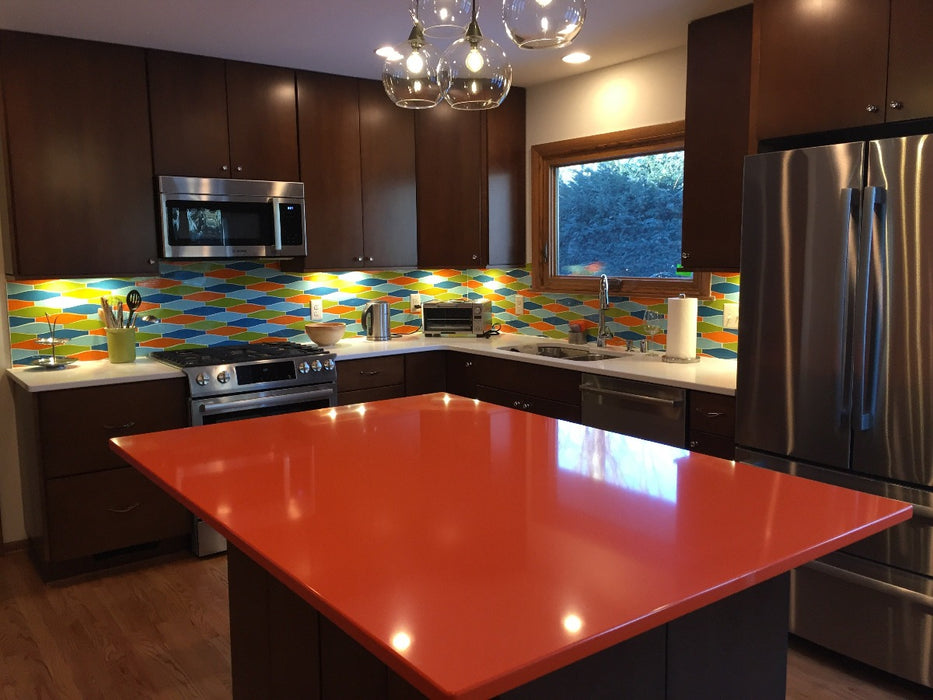 Modwalls Kiln Ceramic Minnow Tile | 103 Colors | Modern tile for backsplashes, kitchens, bathrooms and showers