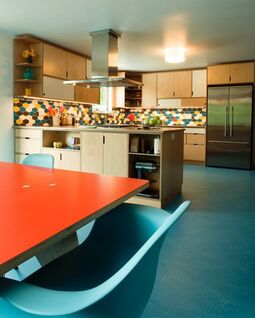 Modwalls Kiln Handmade Ceramic Tile | Stretch Hex | Colorful Modern tile for backsplashes, kitchens, bathrooms, showers & feature areas.