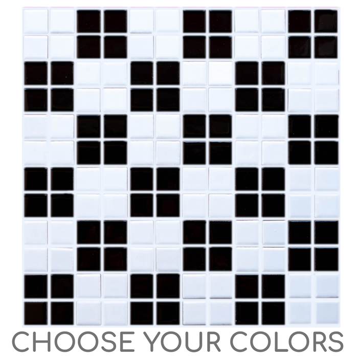 Vita Porcelain Mosaic Tile | Custom Pattern Grid