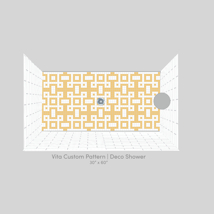 Vita Porcelain Mosaic Tile | Custom Pattern Deco