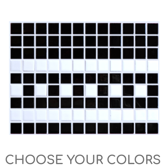 Vita Porcelain Mosaic Tile | Custom Pattern Border Ritz