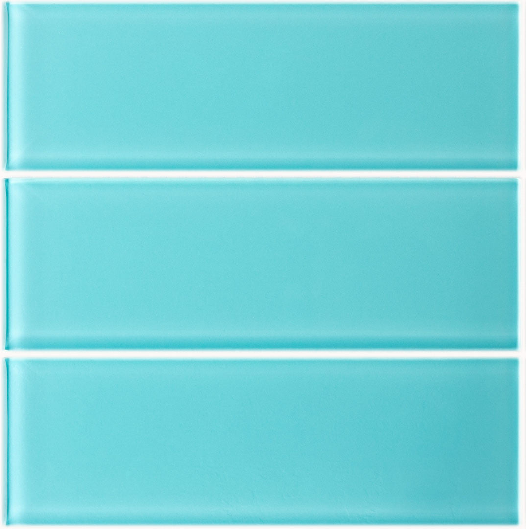 Modwalls Lush Pool Glass Subway Tile | 3x9 Tile | Blue