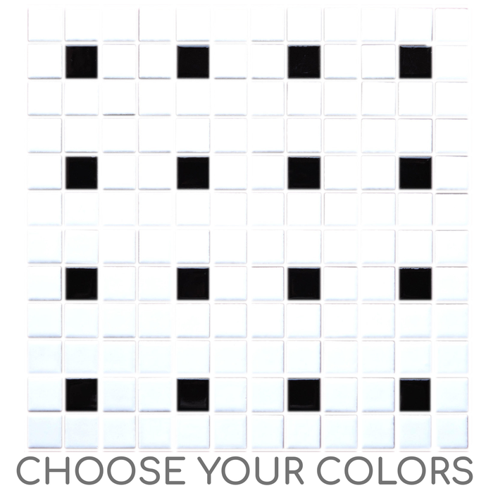 Vita Porcelain Mosaic Tile | Custom Pattern Pixel