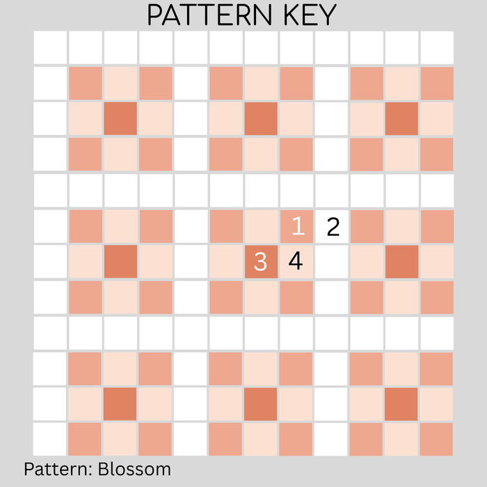 Vita Porcelain Mosaic Tile | Custom Pattern Blossom