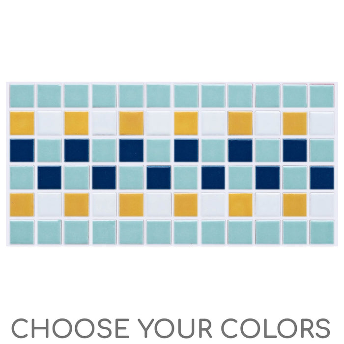 Vita Porcelain Mosaic Tile | Custom Pool Waterline Pattern Rill