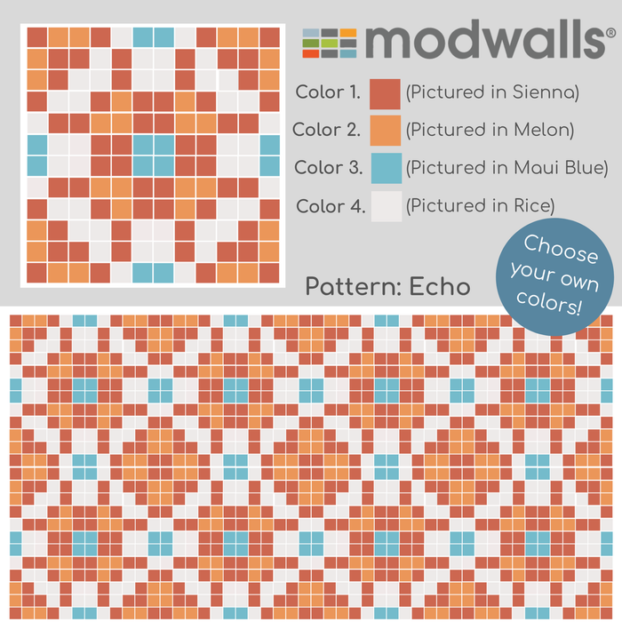 Vita Porcelain Mosaic Tile | Custom Pattern Echo