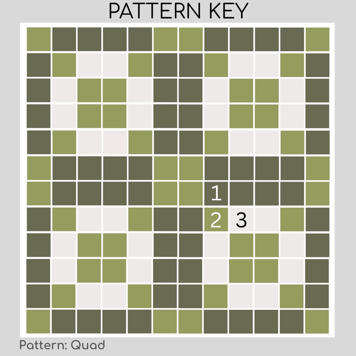 Vita Porcelain Mosaic Tile | Custom Pattern Quad