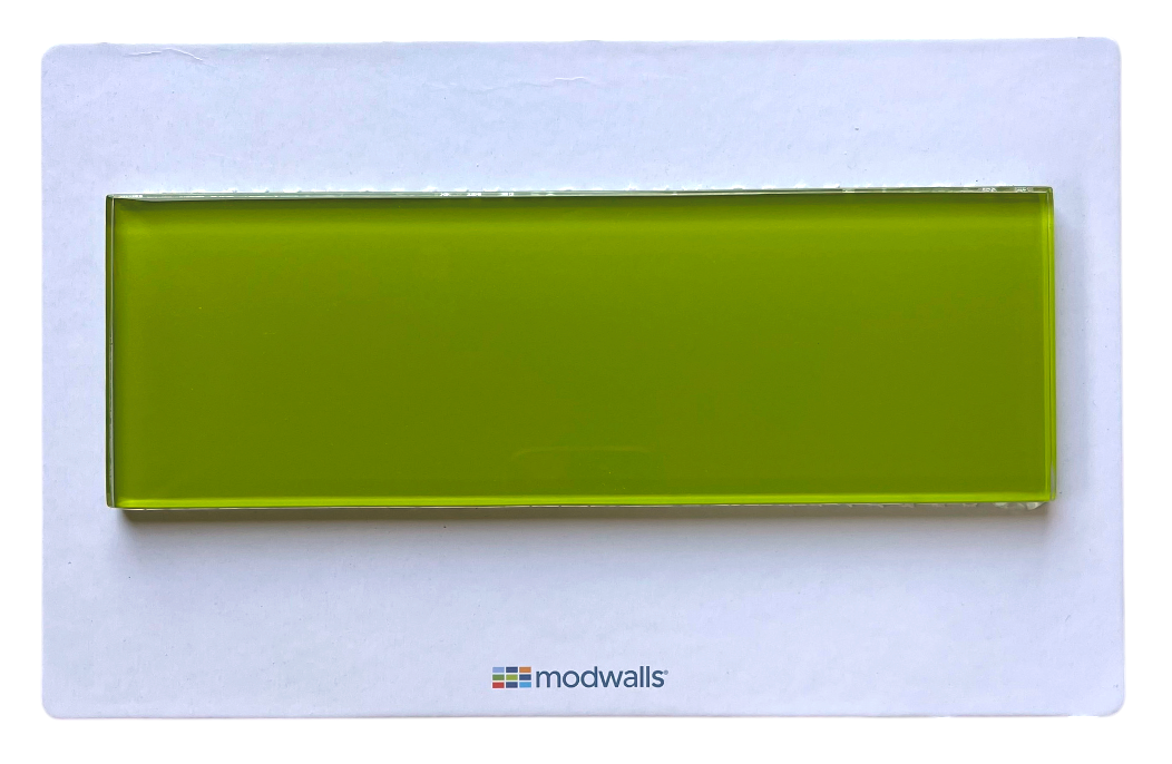 Lush Glass Subway Tile | Lemongrass | 3x9