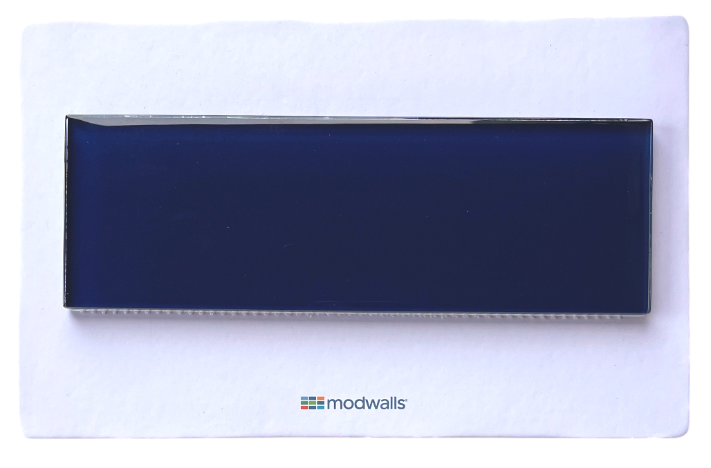Lush Glass Subway Tile | Midnight 3x9
