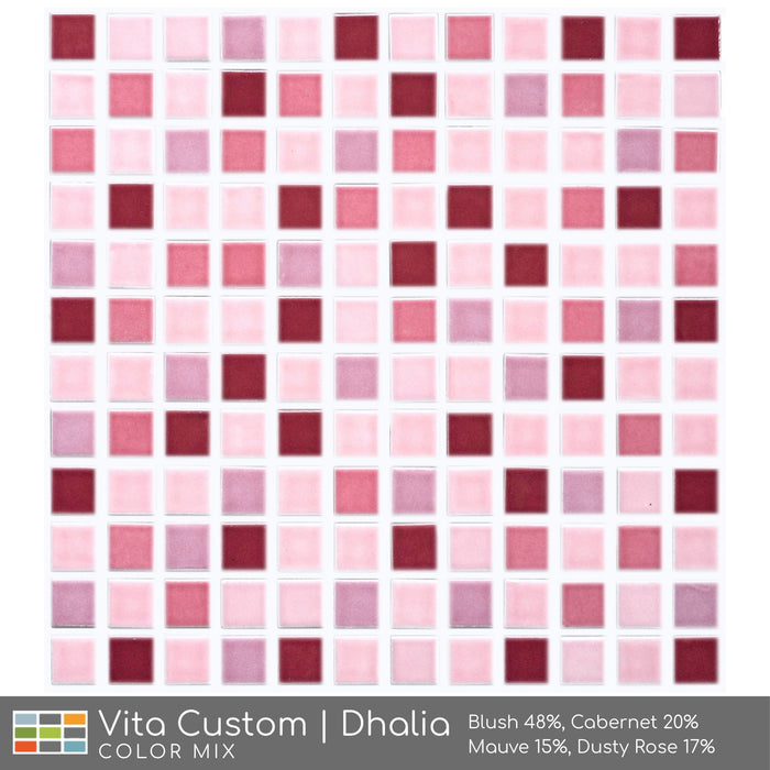 Vita Porcelain Mosaic Tile | Custom Color Mix