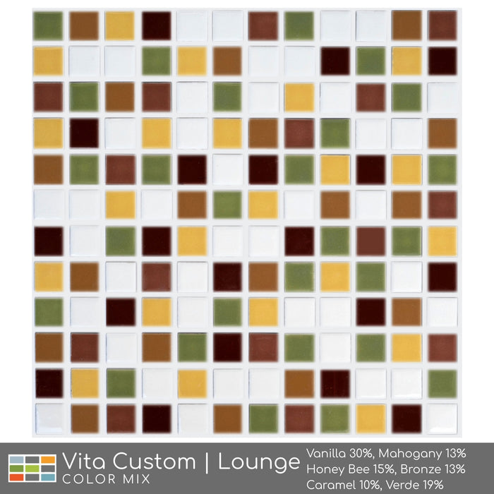 Vita Porcelain Mosaic Tile | Custom Color Mix