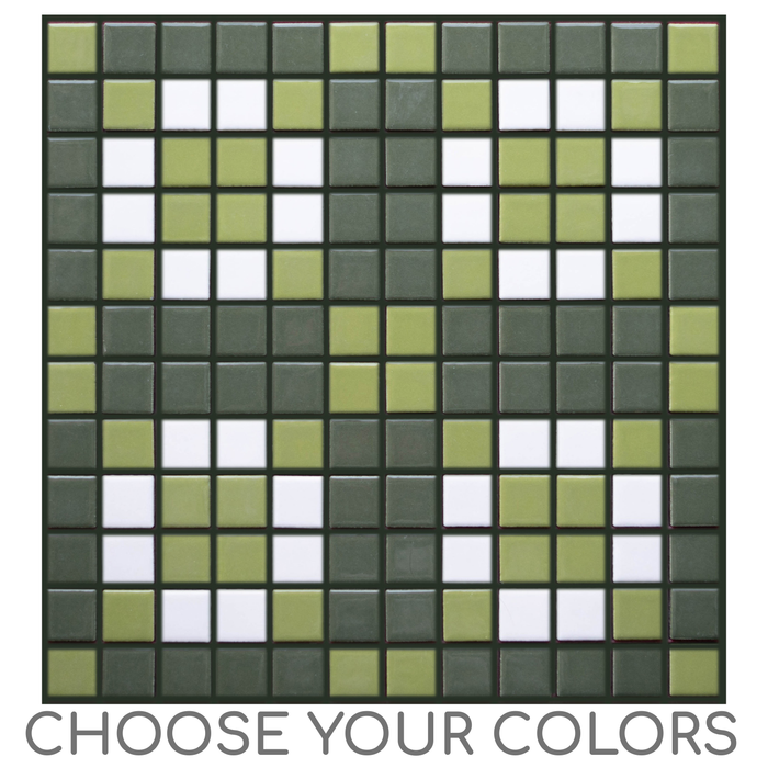 Vita Porcelain Mosaic Tile | Custom Pattern Quad