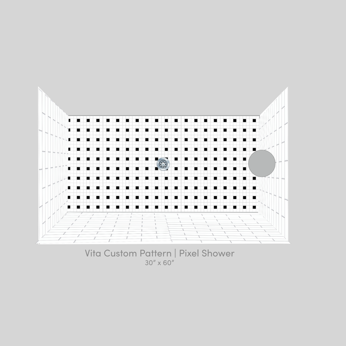 Vita Porcelain Mosaic Tile | Custom Pattern Pixel