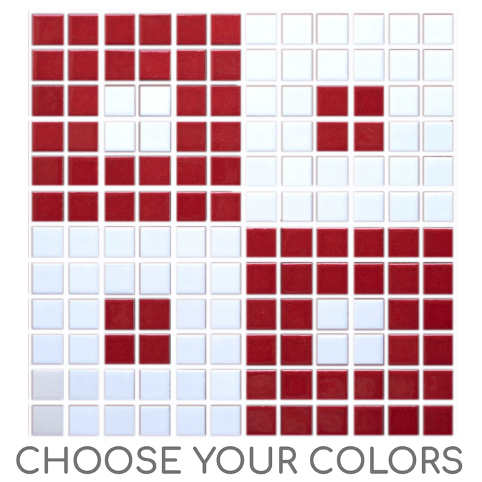 Vita Porcelain Mosaic Tile | Custom Pattern Jetset